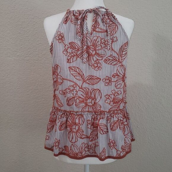 Jade Melody Tam Floral Striped Tank Sz XS - Picture 6 of 9